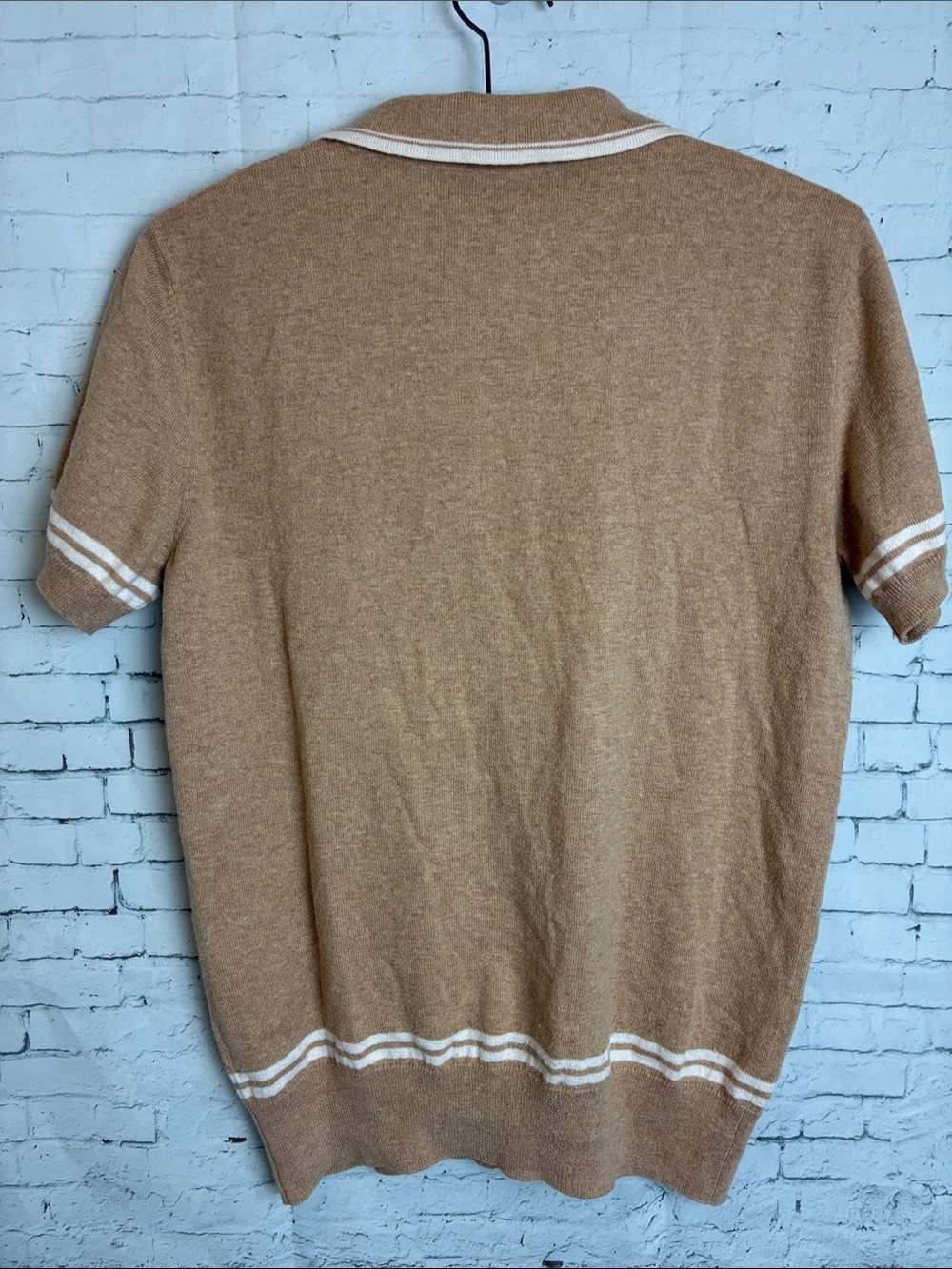 Elk Head Cashmere Cotton Blend Polo Shirt Men's Size Small Preppy - Picture 12 of 14